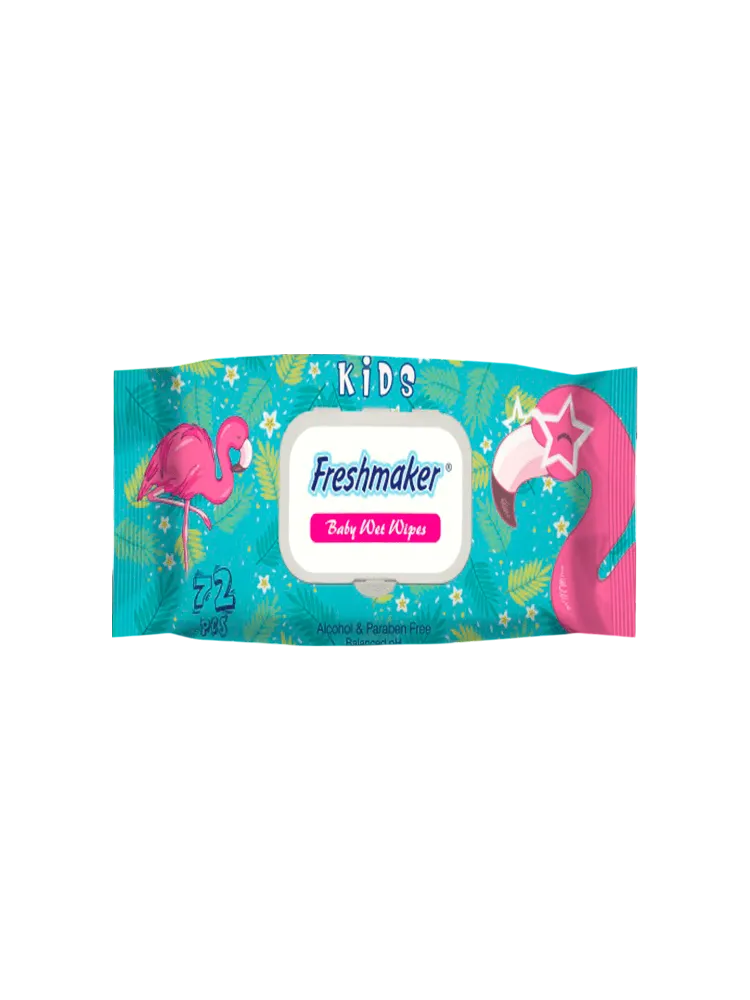 САЛФЕТКИ ВЛАЖ FRESHMAKER KIDS 72ШТ С КРЫШКОЙ