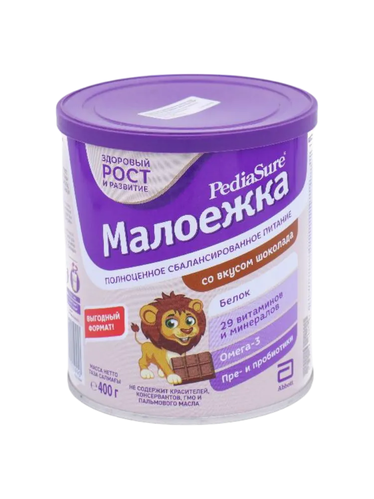 НАПИТОК ПЕДИАШУР МАЛОЕЖКА 400Г ШОКОЛАД