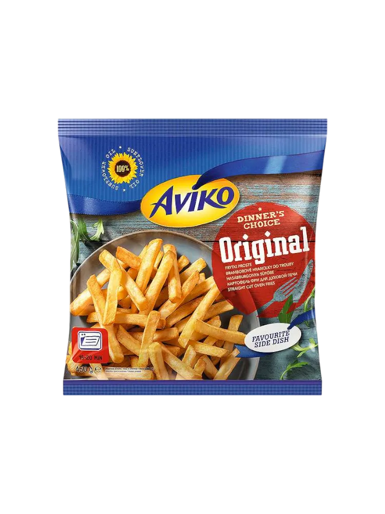 КАРТОФЕЛЬ ФРИ AVIKO ДЛЯ ДУХ ПЕЧИ ORIGINAL 450Г