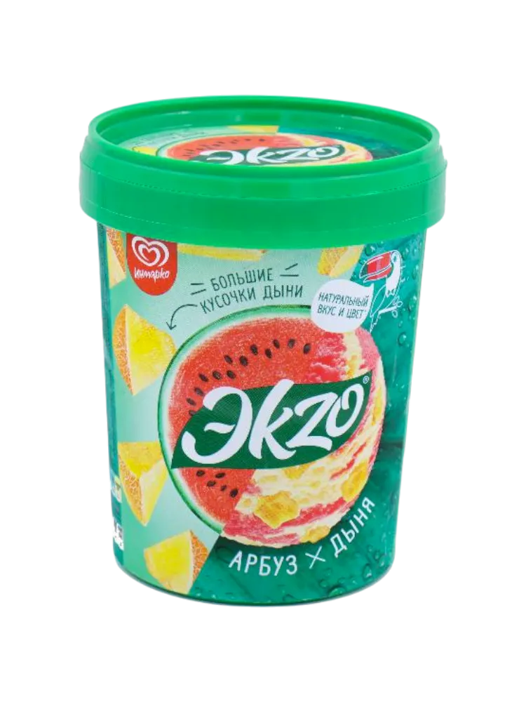 МОРОЖ ЭКЗО 520Г АРБУЗ/ДЫНЯ ВЕДРО ОХК