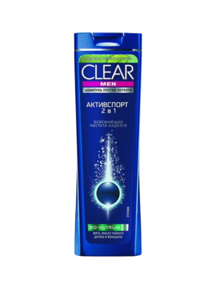 ШАМПУНЬ CLEAR 180/200МЛ 2В1 АКТИВСПОРТ МУЖ 