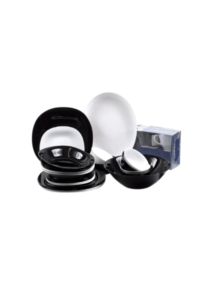 CARINE WHITE&BLACK на 6 персон из 38 предметов LUMINARC