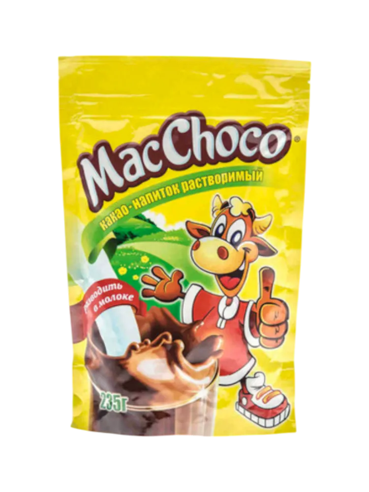 КАКАО MACCHOCO 235Г ОРИГИНАЛ ZIP-ПАКЕТ 