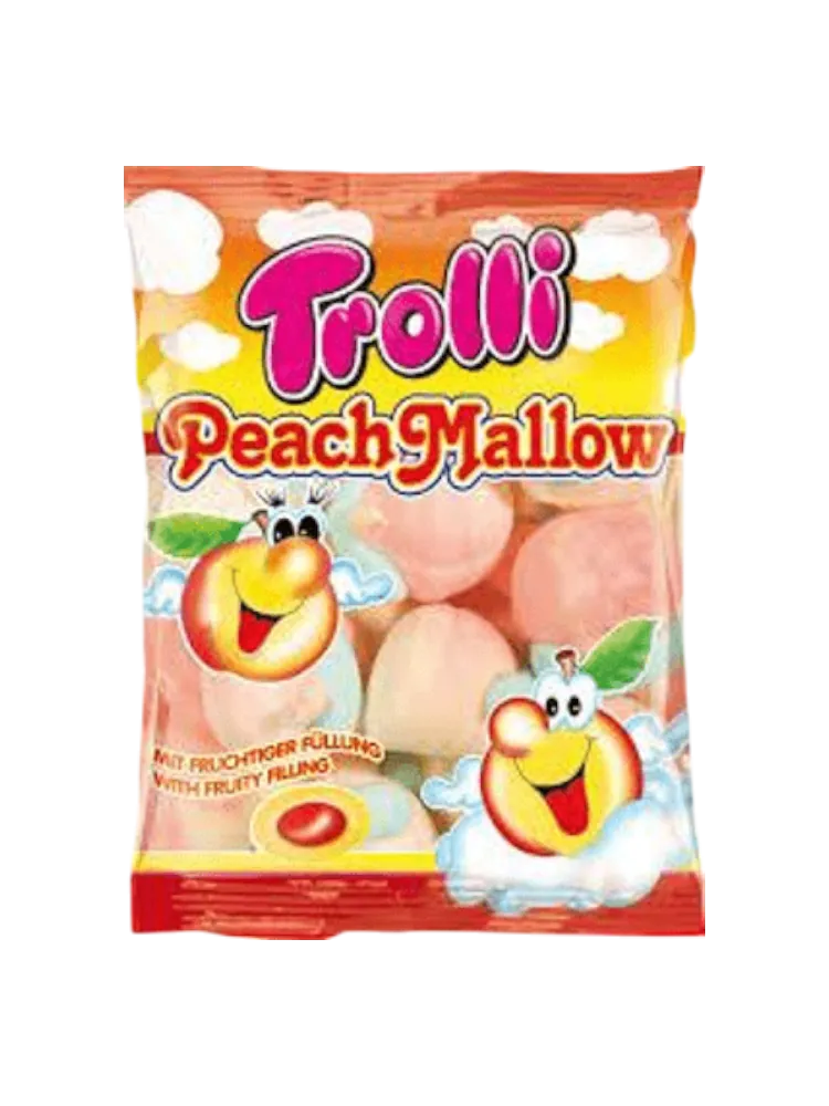 Суфле Trolli Персик c фруктовой начинкой PeachMallow 150 г.
