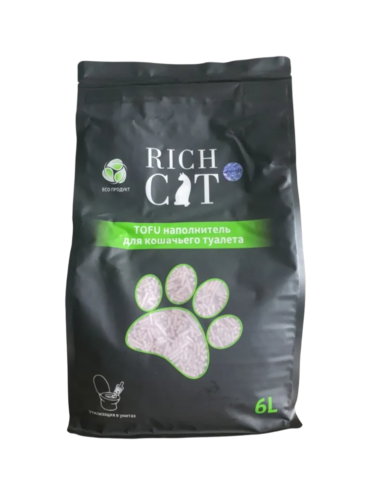 Наполнитель RICH CAT Rc комкующийся 6 л