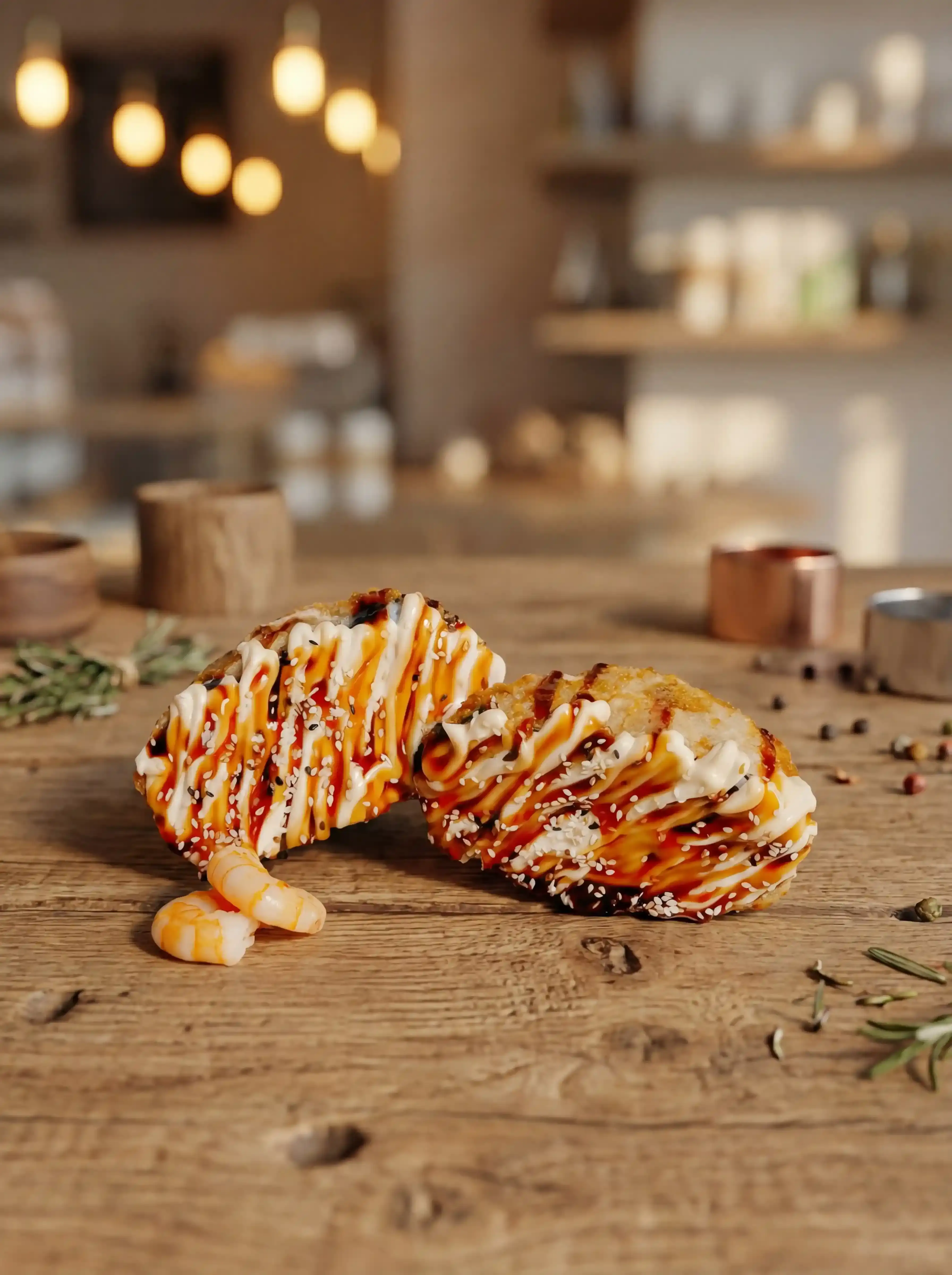 SUSHI Бургер с креветкой от Brofood