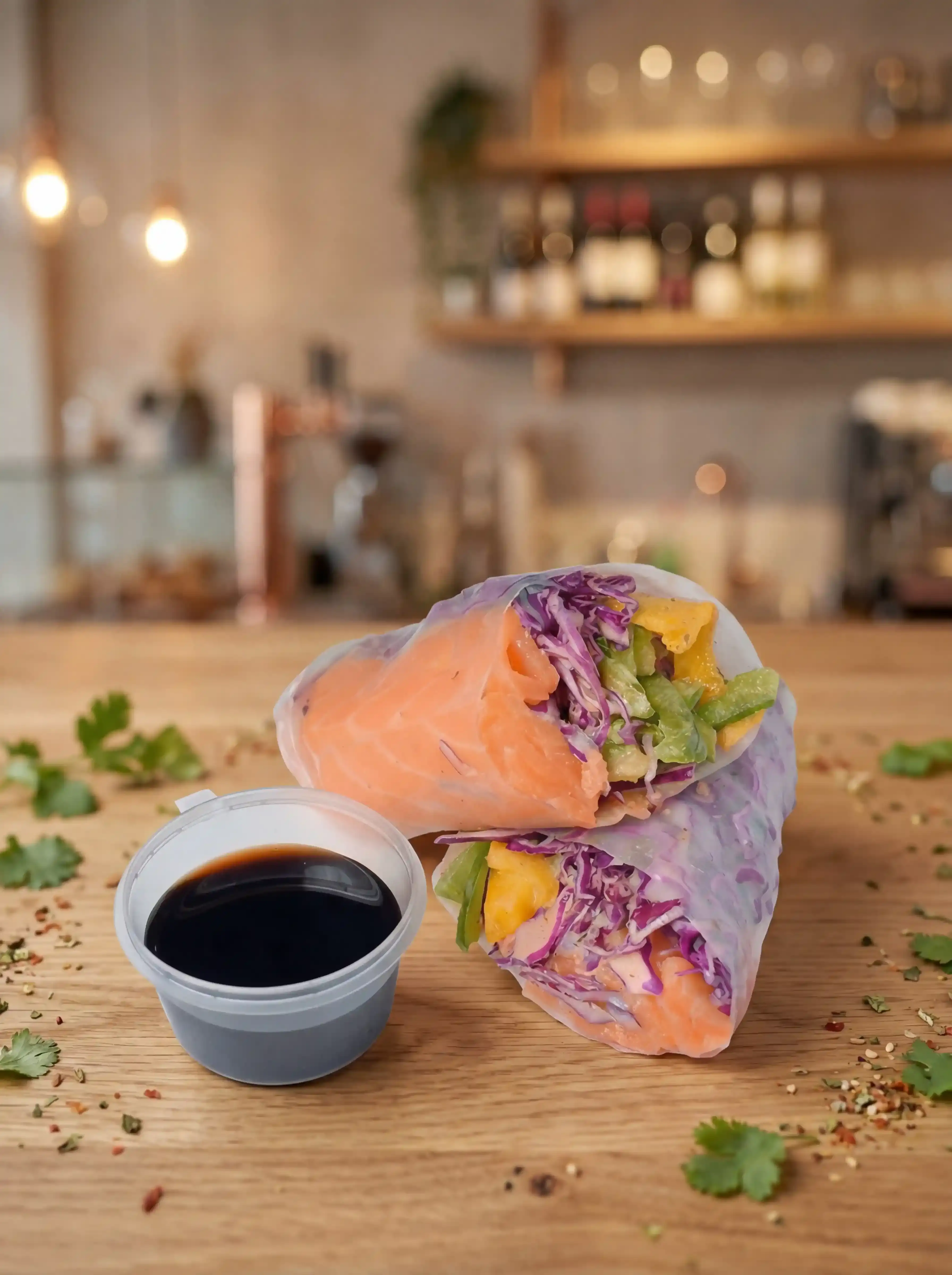 Spring roll с семгой от Brofood