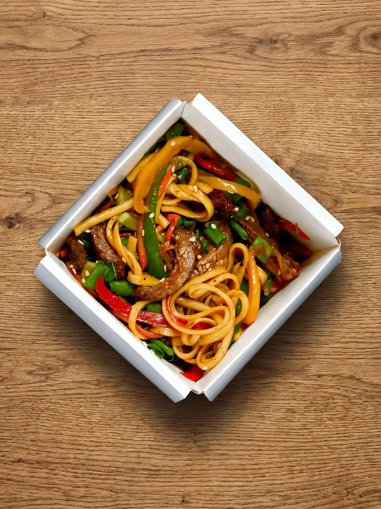 Wok c говядиной от Brofood