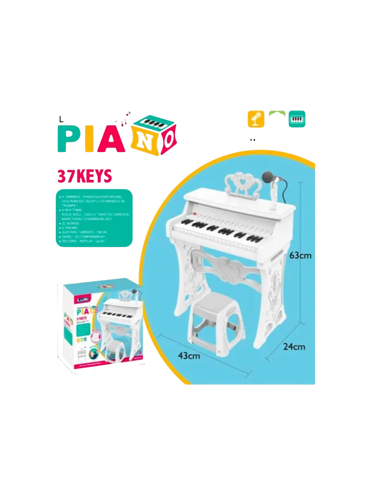 Развивающая игрушка Фортепиано с микрофоном