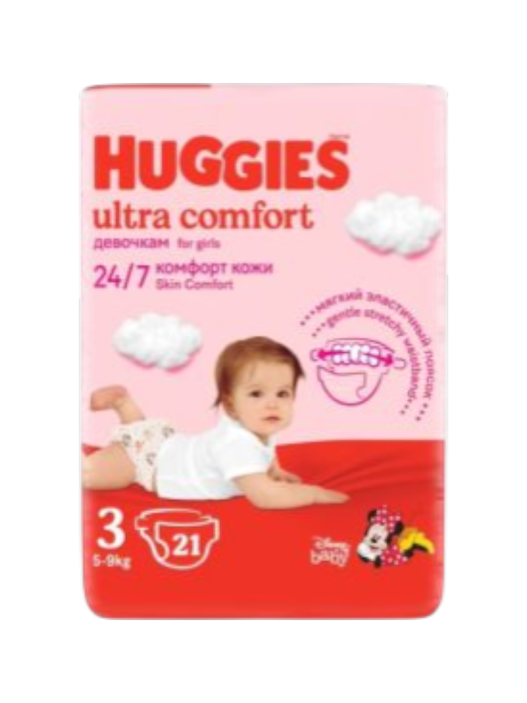 Подгузники Huggies UC Conv Girl 5-9 кг №21