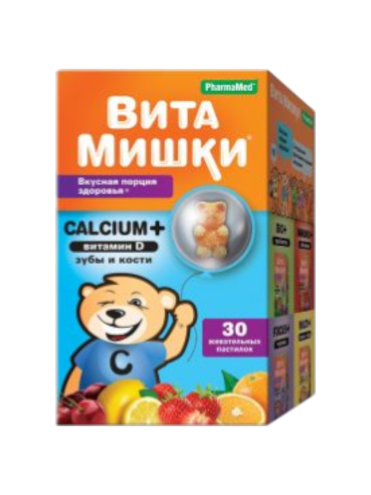 Вита Мишки кальций+  жев.пастилки №30