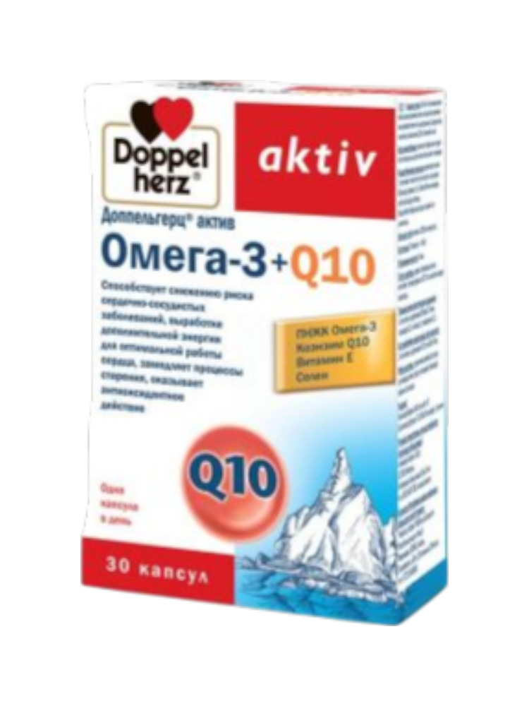 Доппельгерц Актив Омега-3+Q10 №30 капс.