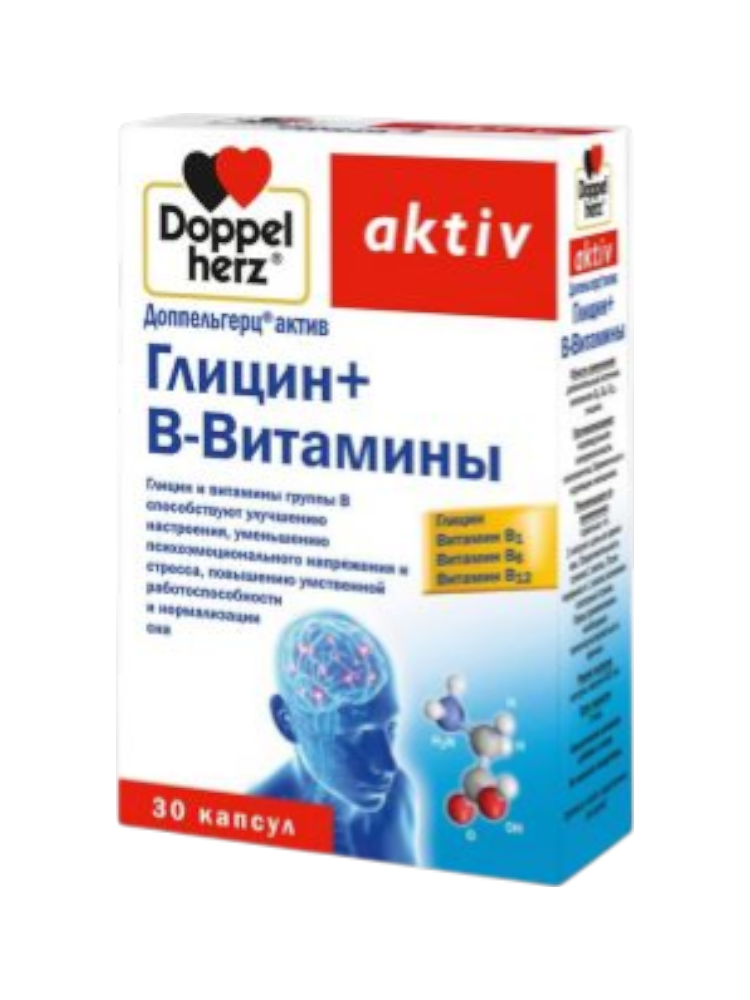 ДОППЕЛЬГЕРЦ Актив Глицин+В-Вит.№30 - фото 1