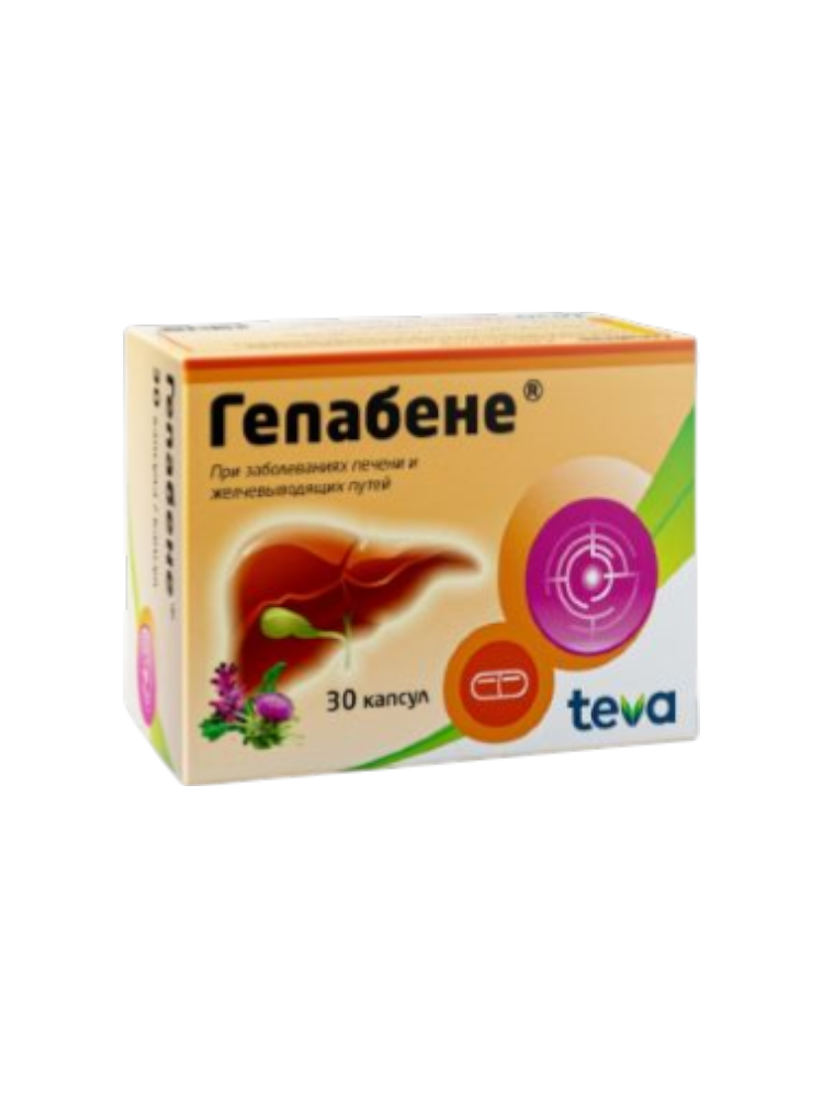 Гепабене капс.275/50мг №30