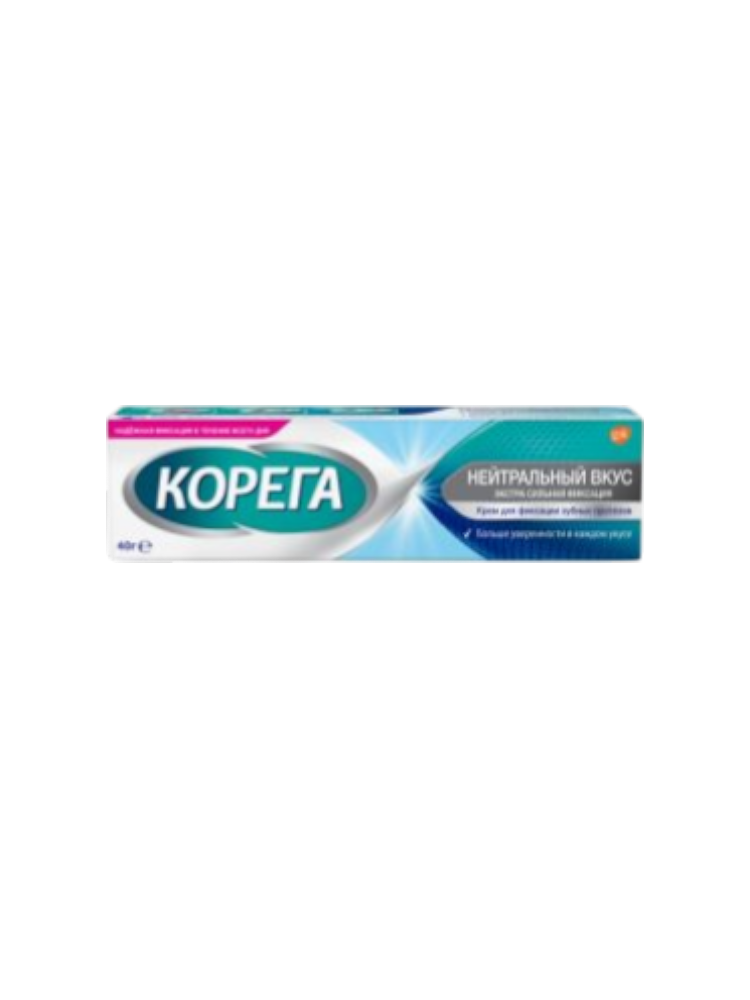 Корега крем д/фиксации зубных протезов Экстра Сильный с Нейтральным вкусом 40 мл