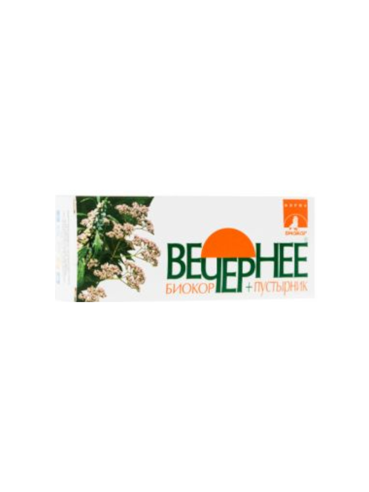 Вечернее + пустырник   0,16 № 60 драже