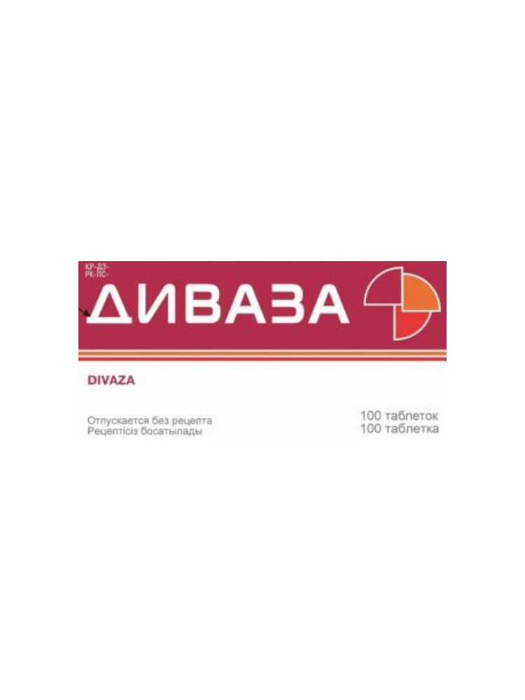 Диваза диспергир/е таб в пол рта №100