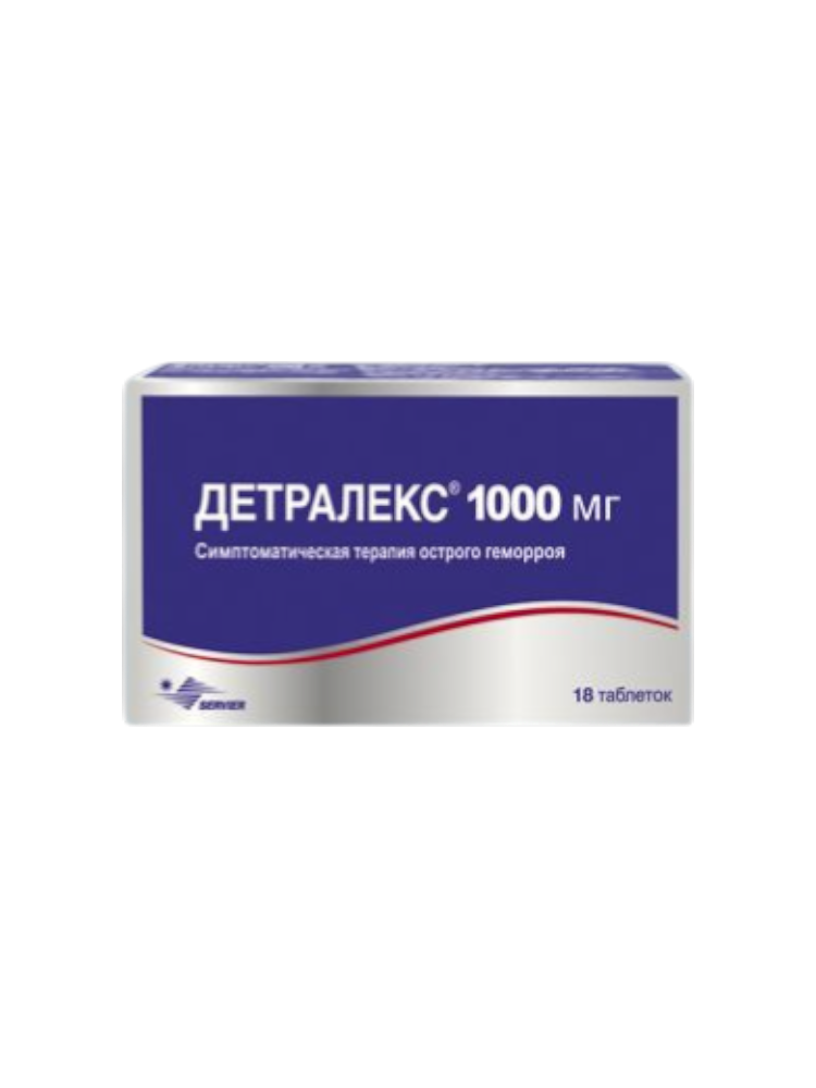Детралекс 1000 мг № 18 таб.