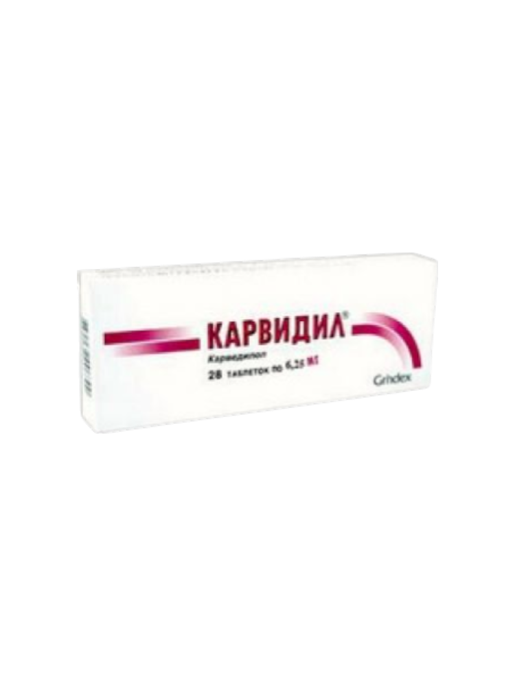 Карвидил таб 6,25мг №28