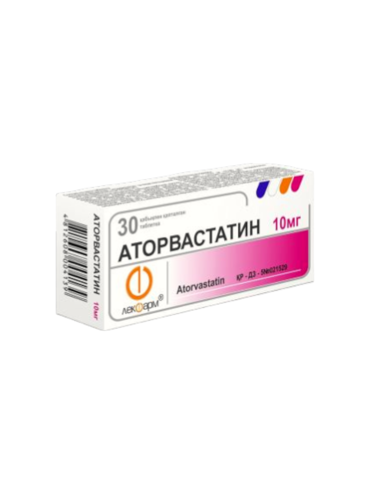 Аторвастатин таб 10мг №30