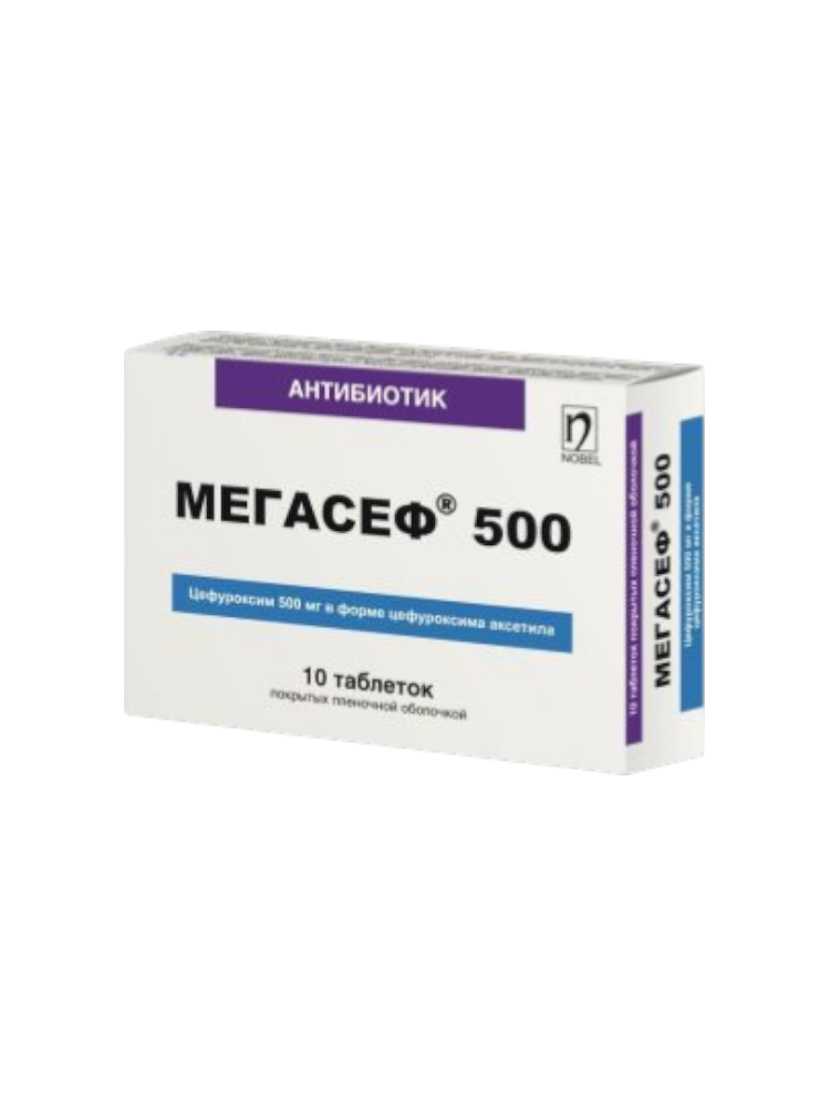 Мегасеф таб. 500мг №10