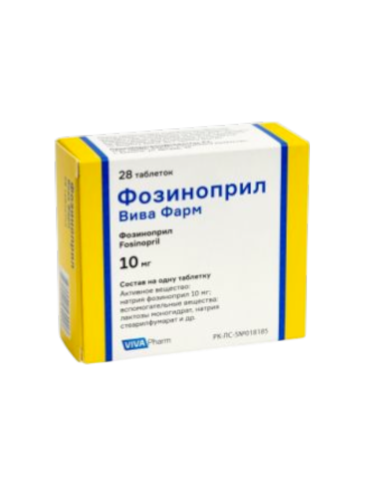 Фозиноприл Вива Фарм таб. 10мг №28