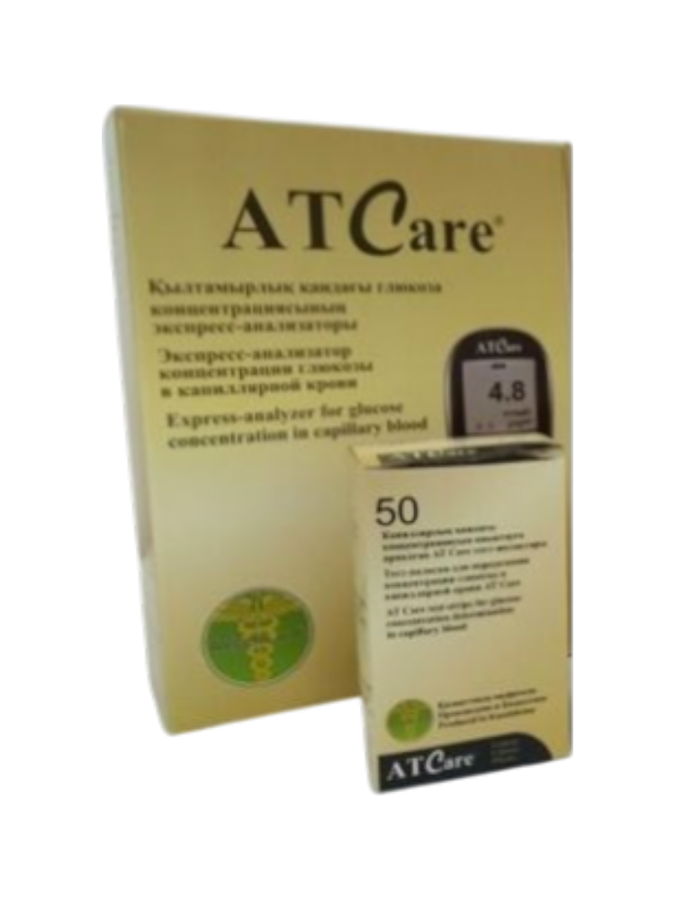 Тест-полоски AT Care   № 50 д/опред конц.глюкозы