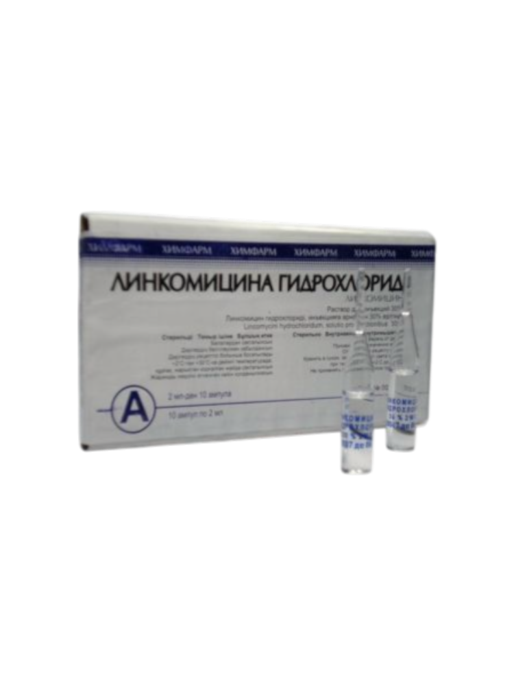 Линкомицина гидрохлорид 30% 2мл №10амп. Химфарм
