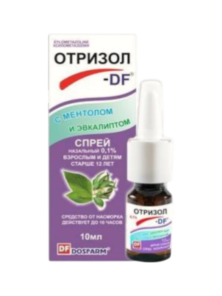Отризол-DF спрей наз мент эвкал 0,1% 10 мл