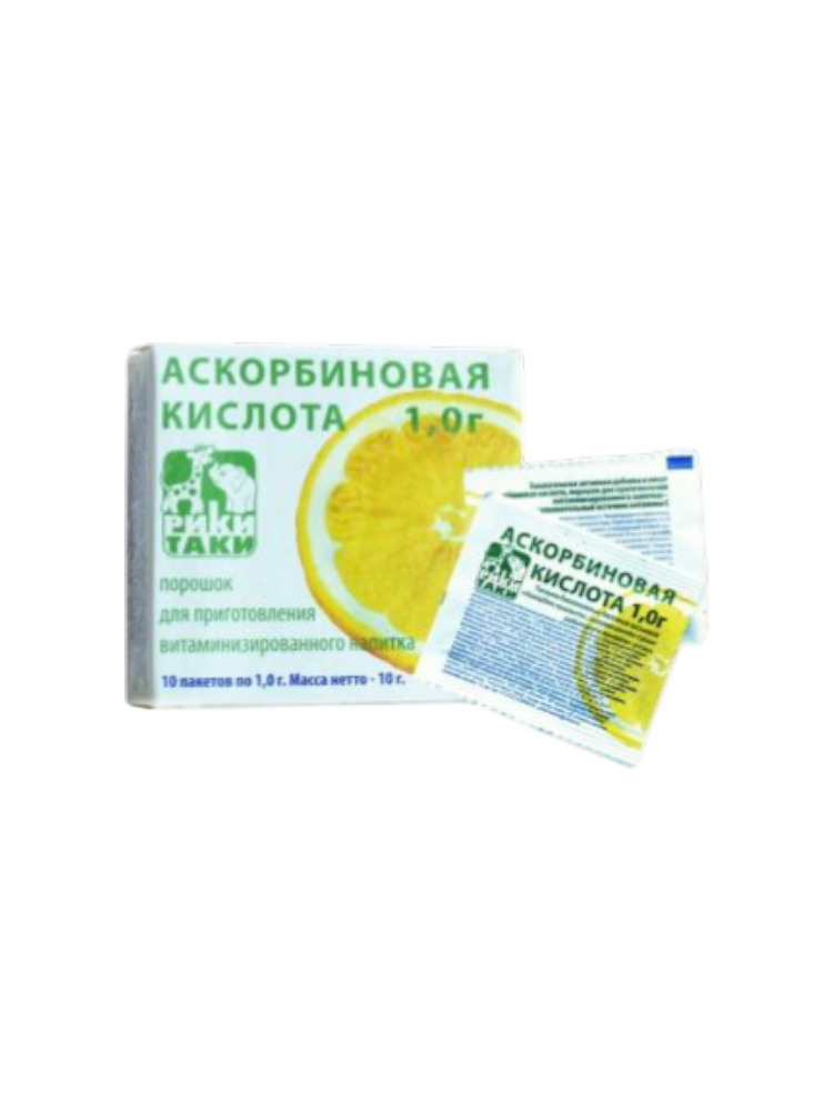 Аскорбиновая  кислота 1 г №10  пор.