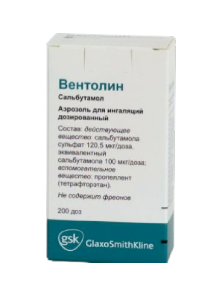 Вентолин аэр.100мкг 200доз