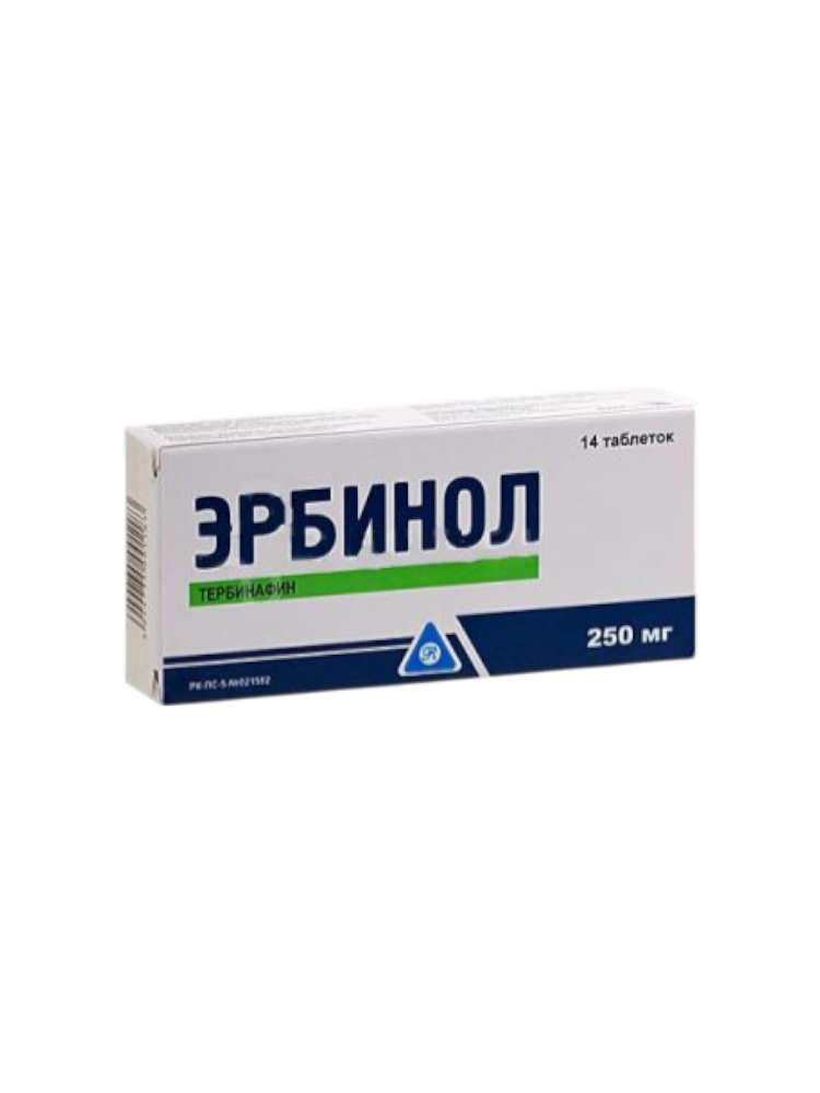 Эрбинол таб. 250 мг №14
