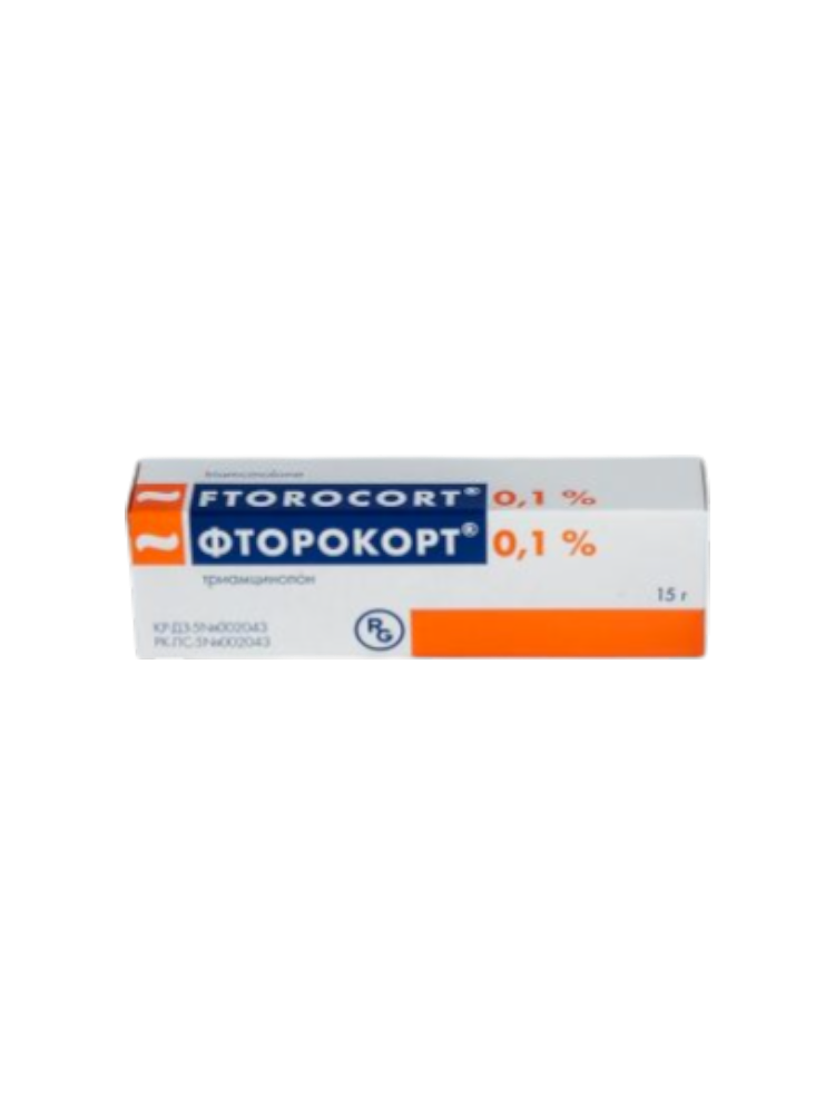 Фторокорт мазь 0,1%15,0