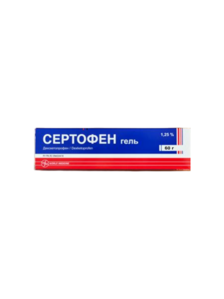 Сертофен 1,25% 60г. гель