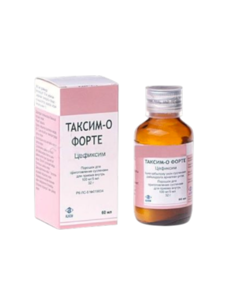 Таксим-О-Форте фл сусп 100мг/5мл