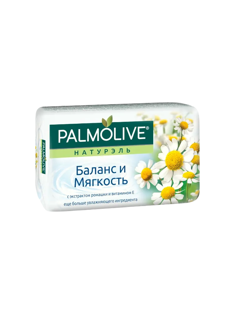 МЫЛО PALMOLIVE НАТУРЭЛЬ 90Г БАЛАНС И МЯГКОСТЬ РОМАШКА И ВИТАМИН