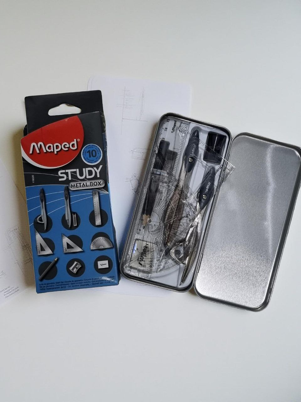 Готовальная Maped 10пр. - фото 1
