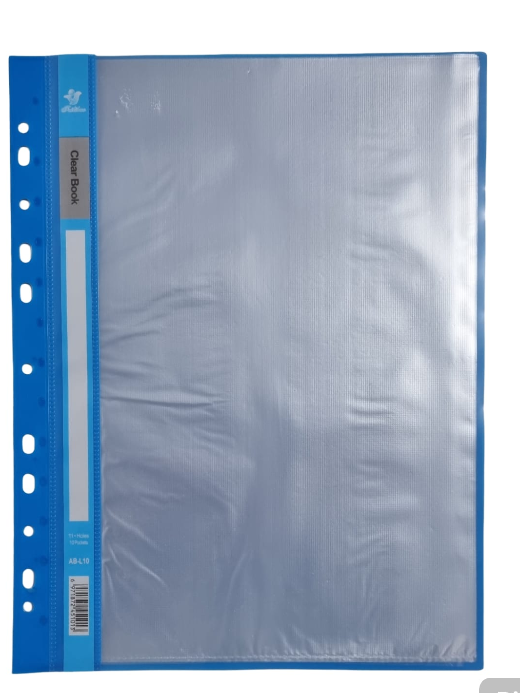 Папка Feilibao Clear Book, А4, синий 10л