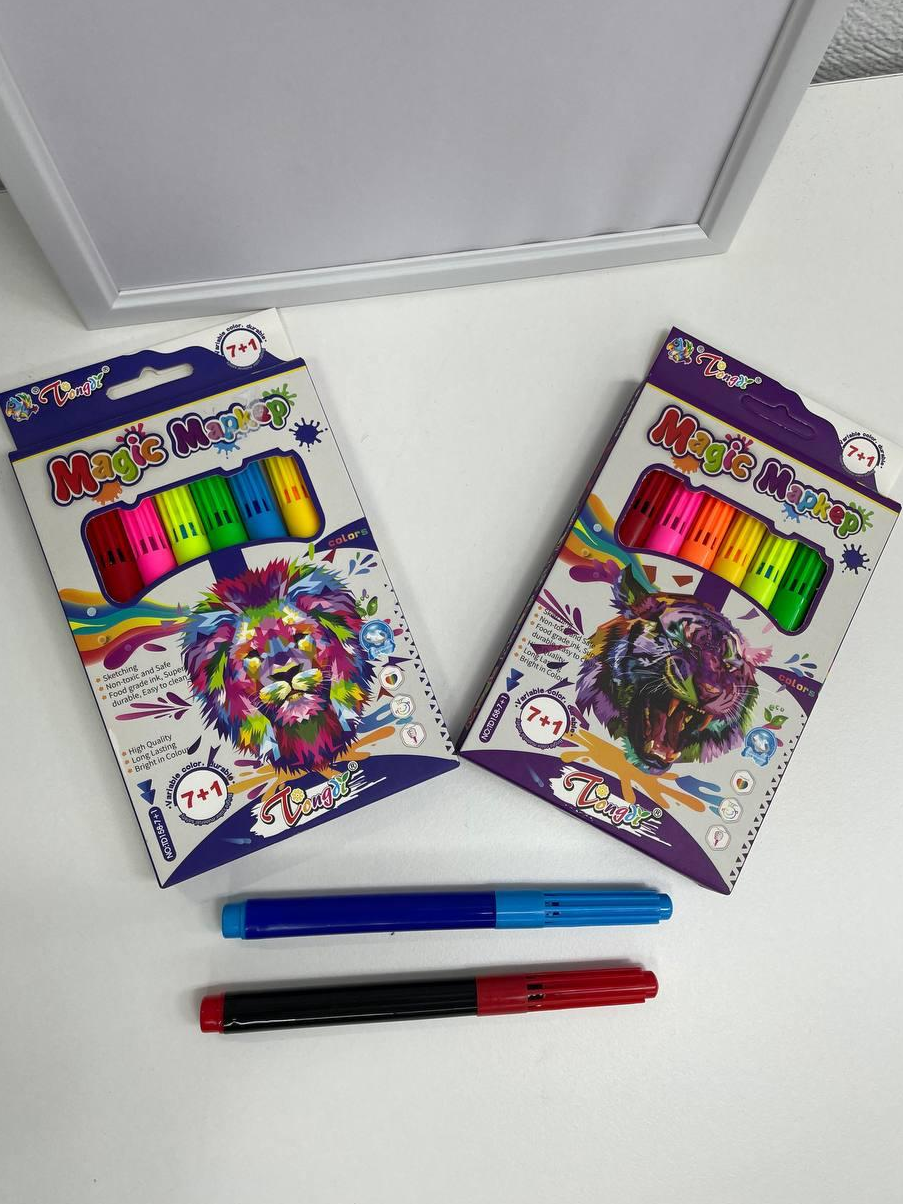 Наборы фломастеров Magic Marker Tong 7+1. - фото 1