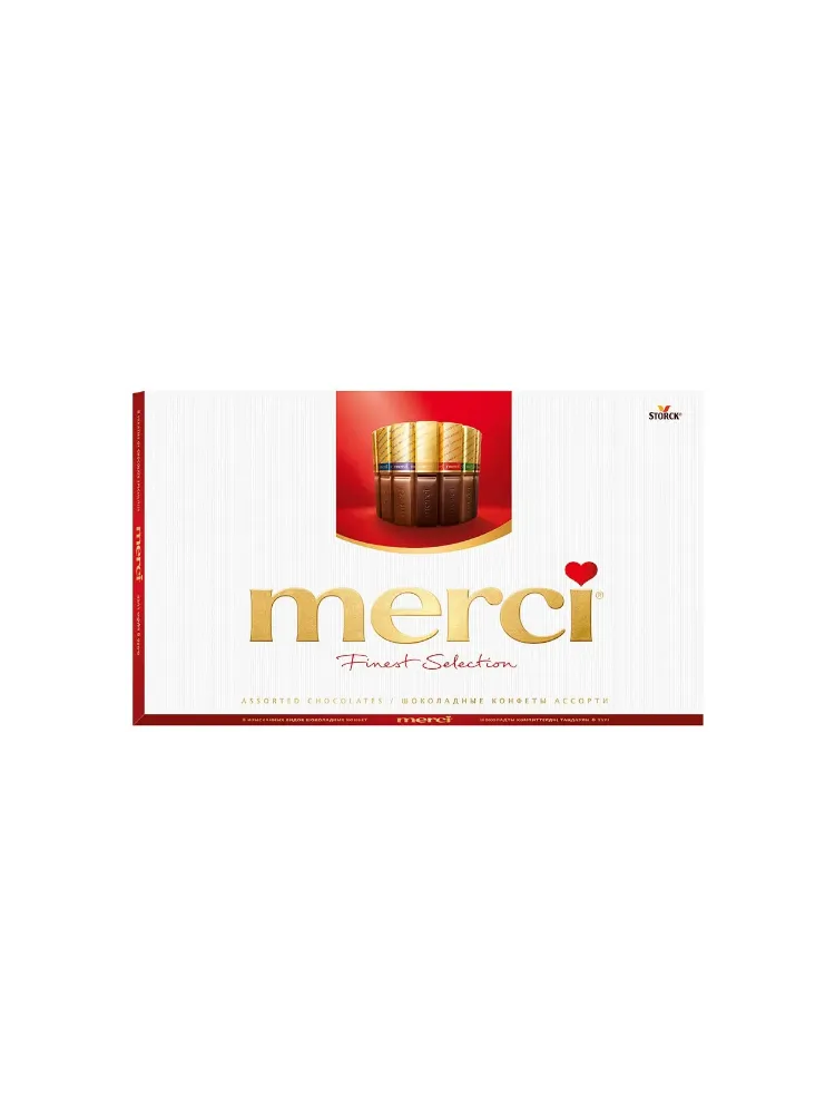 КОНФЕТЫ MERCI 675Г АССОРТИ КРАСНЫЕ