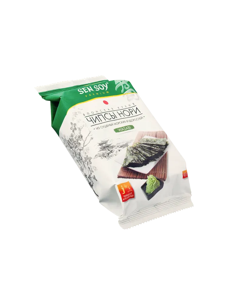 ЧИПСЫ СЭН СОЙ ПРЕМИУМ 4.5Г НОРИ WASABI
