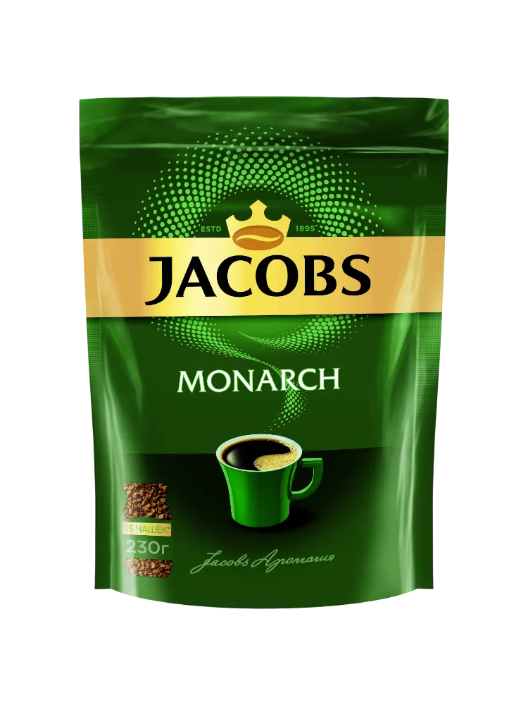 КОФЕ JACOBS MONARCH 230Г М/У