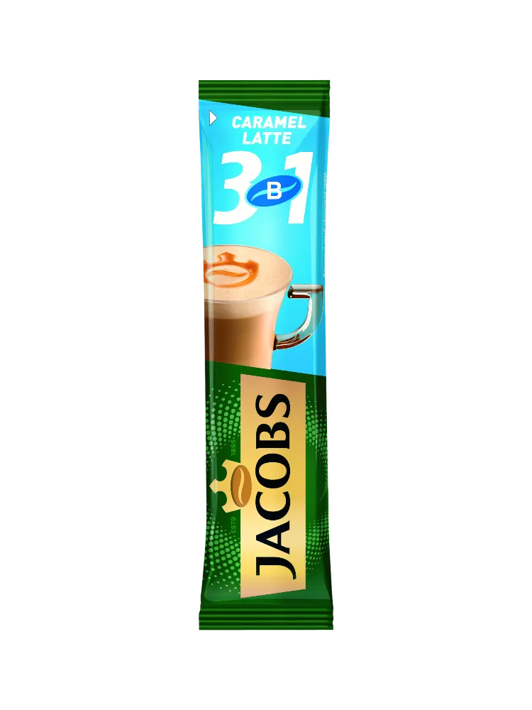 КОФЕ JACOBS КАРАМЕЛЬ LATTE 3В1 12.3Г
