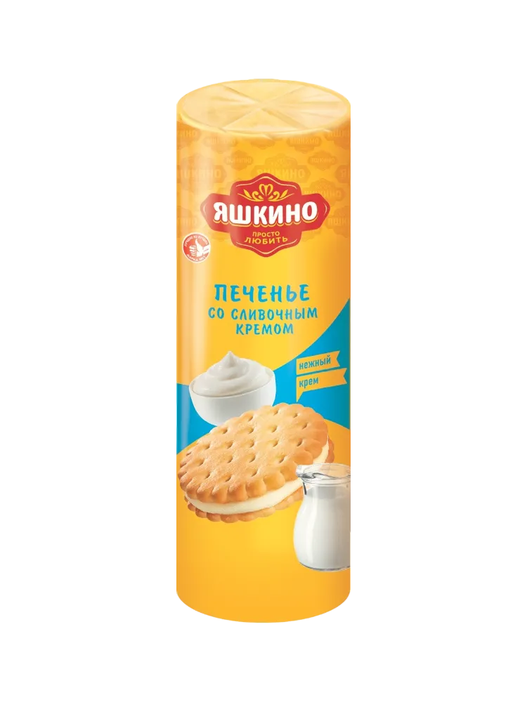 ЯШКИНО ПЕЧЕНЬЕ 182Г СЛИВ КРЕМ