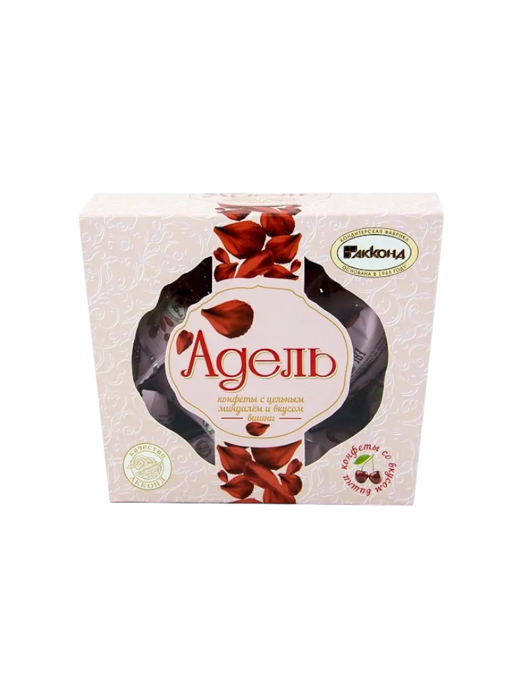КОНФЕТЫ АДЕЛЬ 150Г ЦЕЛ МИНДАЛЬ/ВИШНЯ