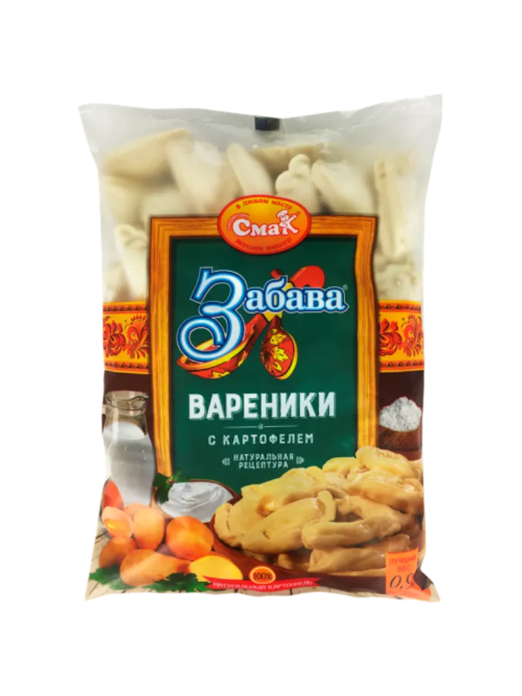 ПС ВАРЕНИКИ ЗАБАВА С КАРТОФЕЛЕМ 0.9КГ