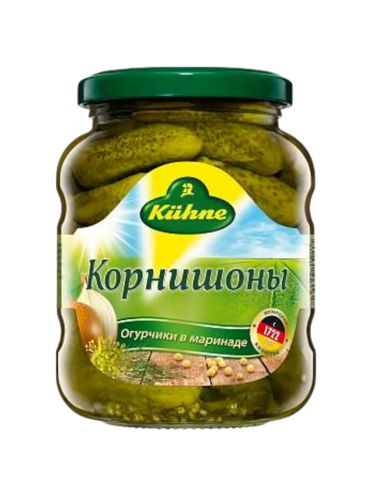 КОРНИШОНЫ KUHNE 370МЛ