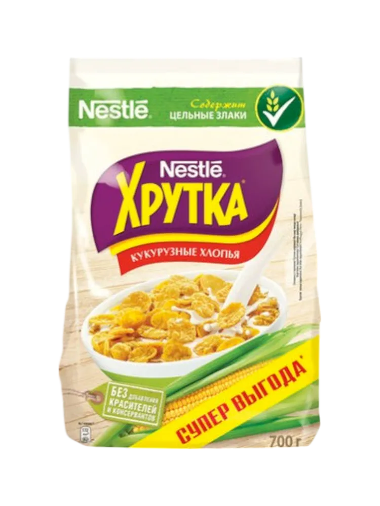 СУХ ЗАВТРАК NESTLE ХРУТКА 700Г ХЛОПЬЯ 
