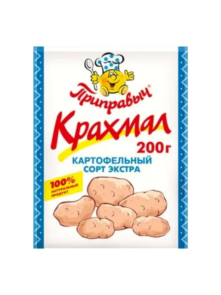 ПРИПРАВА ПРИПРАВЫЧ 200Г КРАХМАЛ КАРТОФ СОРТ ЭКСТРА