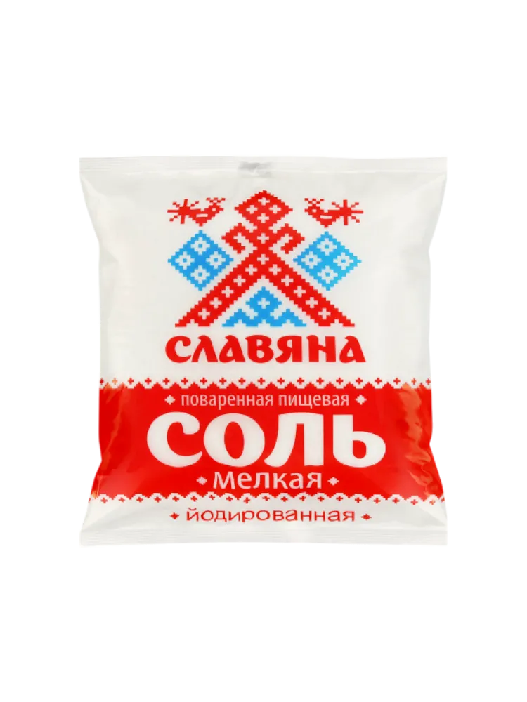 СОЛЬ СЛАВЯНА 1КГ МЕЛКАЯ ЙОД